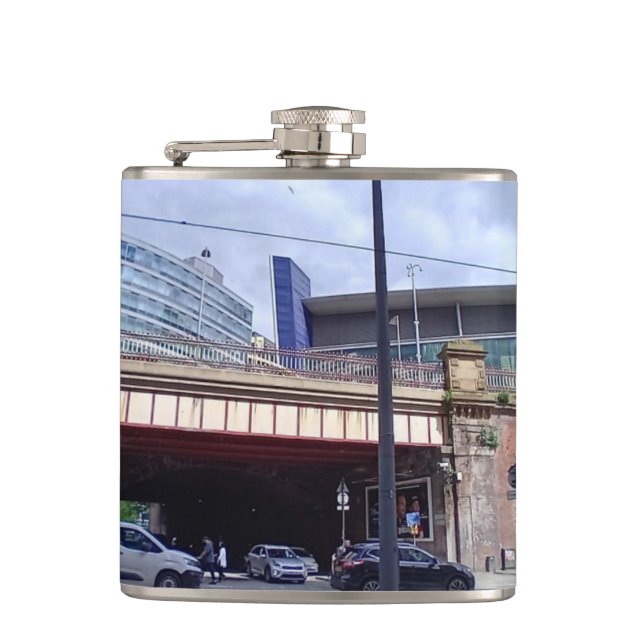 Manchester trainstation flask (Front)
