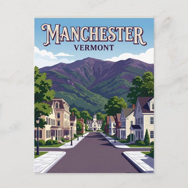 Manchester USA Postcard (Front)