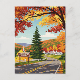 Manchester Vermont Travel Postcard