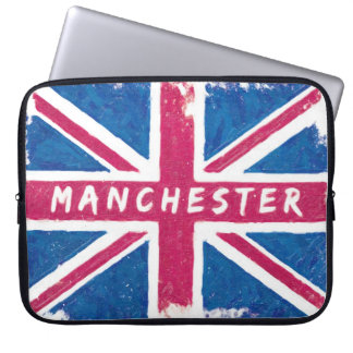 Manchester - Vintage British Union Jack Flag Laptop Sleeve