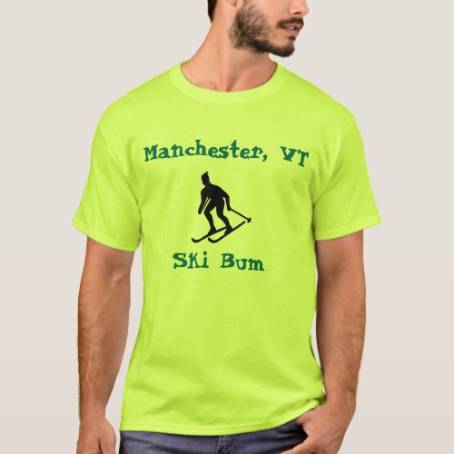Manchester VT Ski Bum T_Shirt