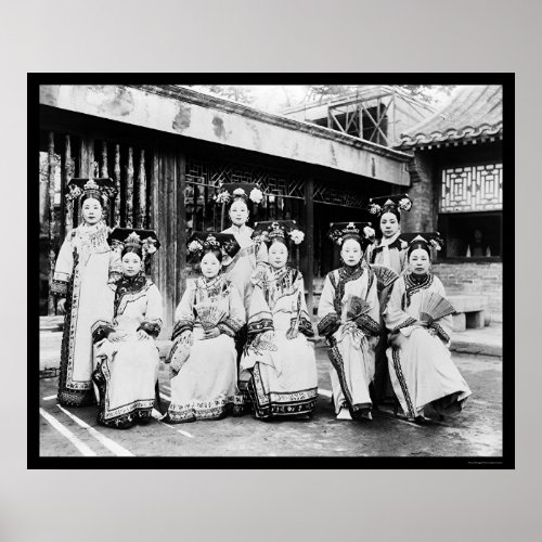 Manchu China Ladies 1918 Poster