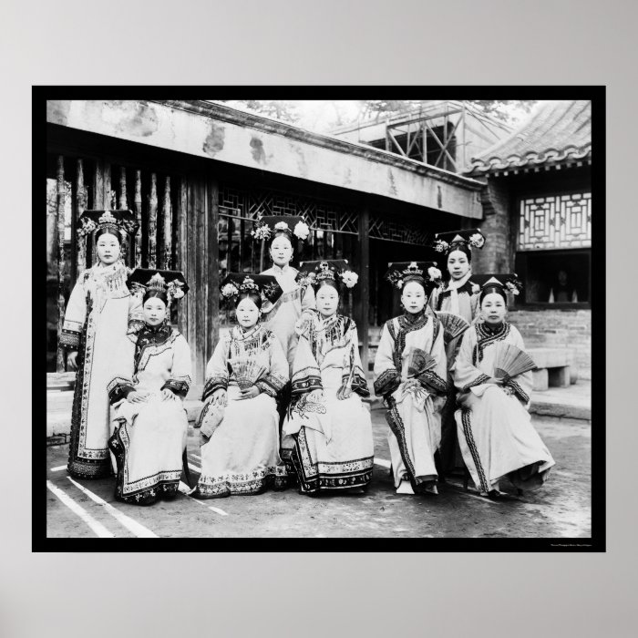 Manchu China Ladies 1918 Poster