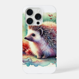 Manchurian Hedgehog 080824AREF144 - Watercolor iPhone 15 Pro Case