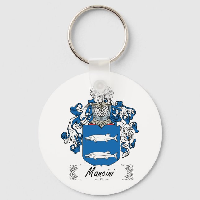 Mancini Family Crest Keychain (Front)