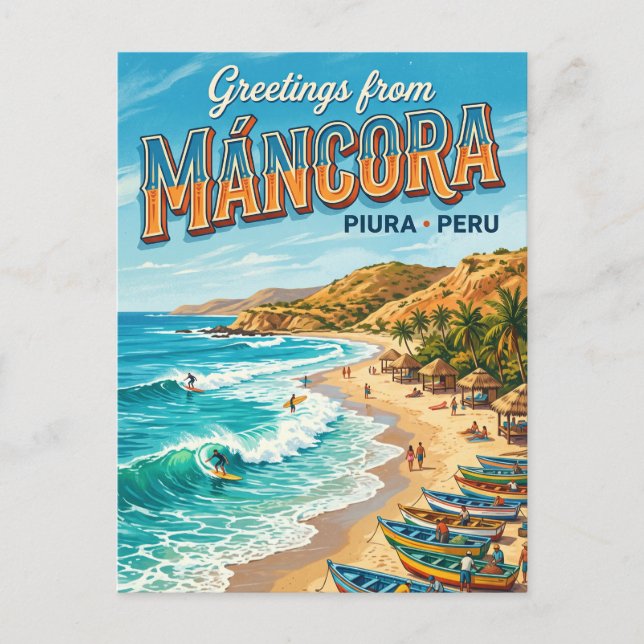 Máncora Peru Postcard (Front)