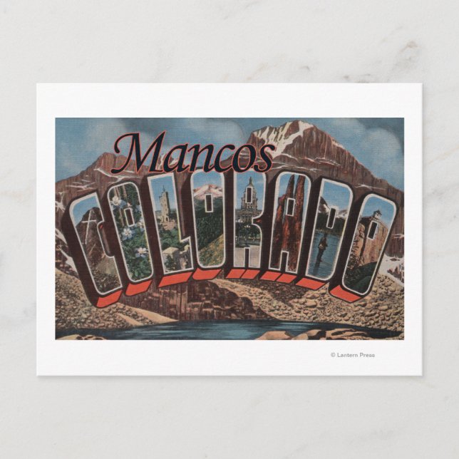 Mancos, Colorado - Large Letter Scenes Postcard (Front)
