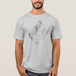 Manda Design Gray Letter T-Shirt