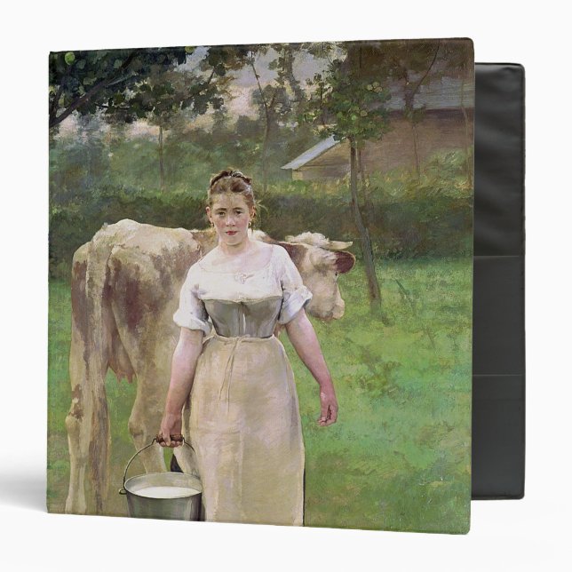 Manda Lametrie, The Farm Maid, 1887 Binder (Front/Inside)