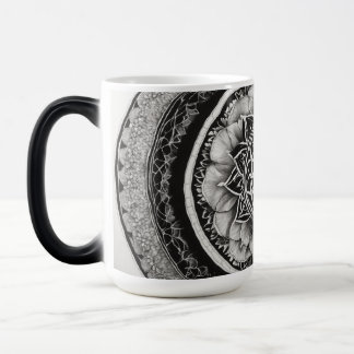 Mandal Art Brew: Sip Serenity Color Morph Mug