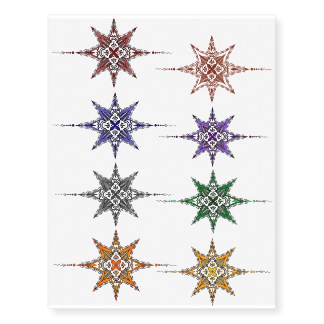 Mandala 001 Temporary Tattoo (Front)