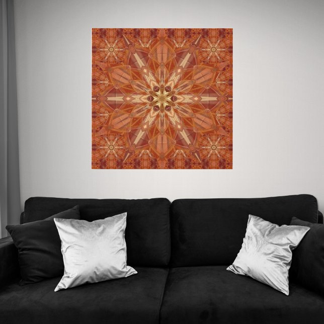 Mandala 10 Faux Wrapped Canvas Print (Creator Uploaded)