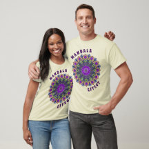 Mandala 12 VioletPeach Pink Green - T-Shirt