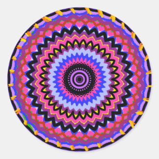 Mandala 1 classic round sticker