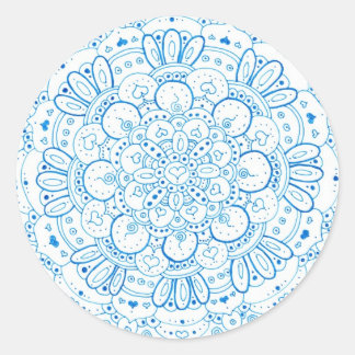 Mandala 1 Round Stickers