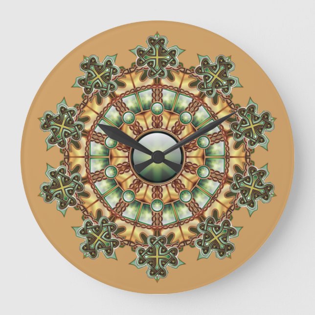 Mandala #1 wall clock (Front)