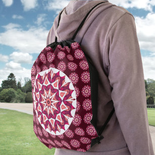 Mandala 3 Drawstring Backpack
