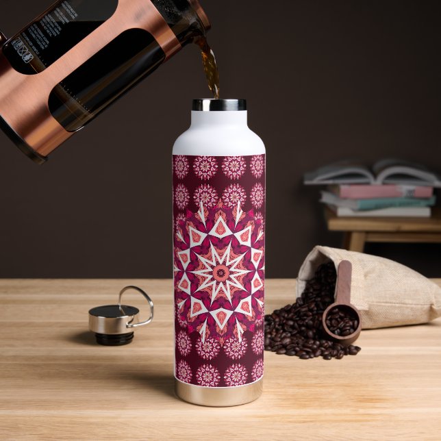 Mandala 3 Water Bottle (Coffee)