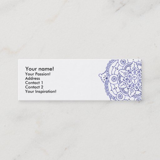 Customizable Mandala 4 Profile Card Business Card Templates
