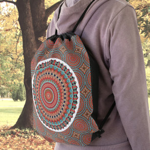 Mandala 6 Drawstring Backpack
