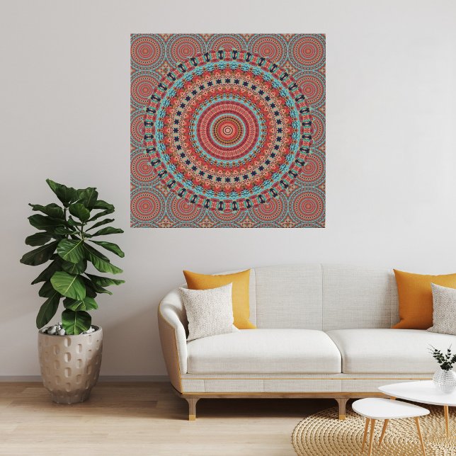 Mandala 6 Faux Wrapped Canvas Print (Creator Uploaded)