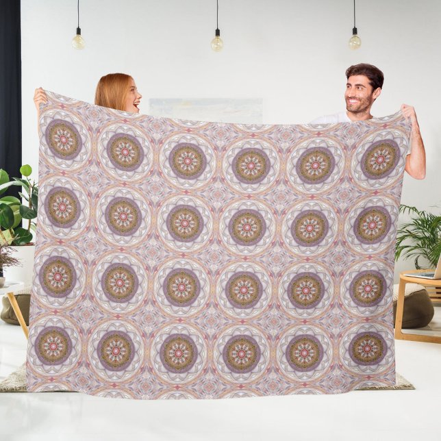 Mandala 9 Fleece Blanket (Creator Uploaded)