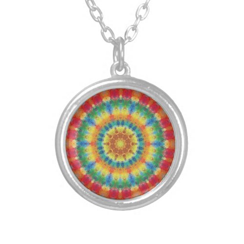 Mandala A00_01 Silver Plated Necklace