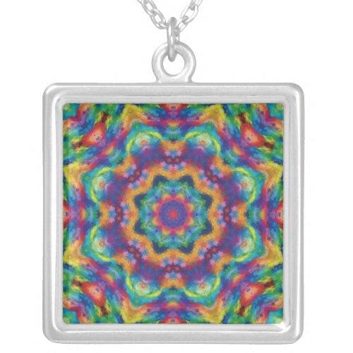 Mandala A00_54 Silver Plated Necklace
