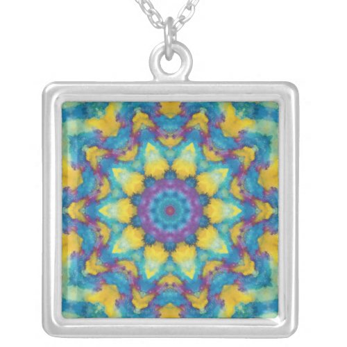 Mandala A00_80 Silver Plated Necklace