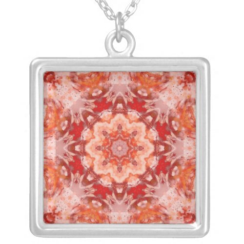 Mandala A00_82 Silver Plated Necklace