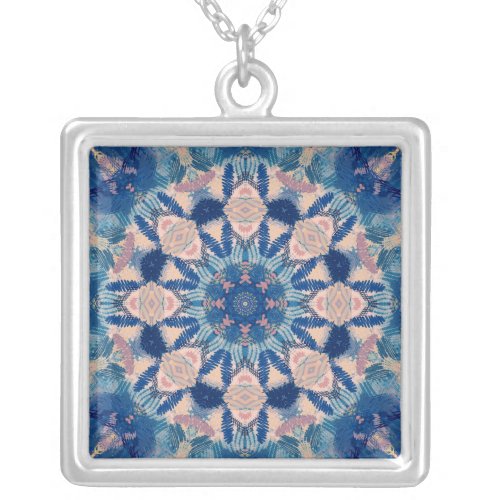 Mandala A01_01 Silver Plated Necklace