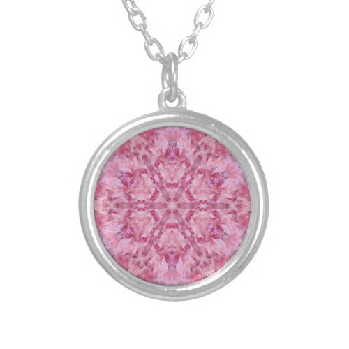 Mandala A01_09 Silver Plated Necklace