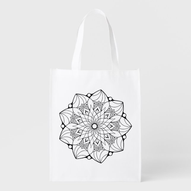 Mandala Adult Coloring Art Supplies Go Bag (Front)
