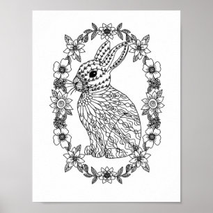 Mandala Adult Coloring Doodle Color This Poster