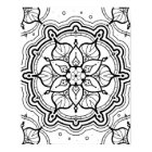 Mandala Adult Coloring Poster