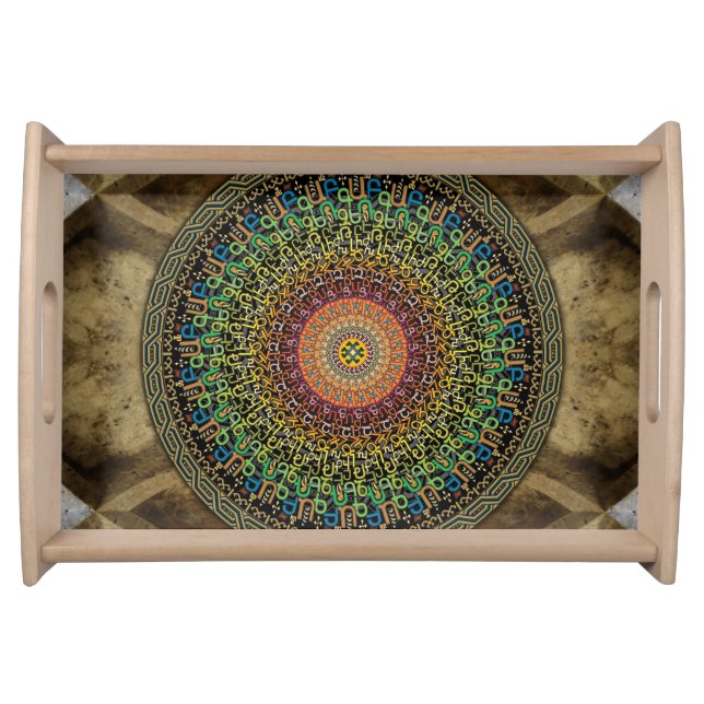 Mandala Armenian Alphabet Tray (Front)