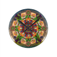 Mandala Armenian Grapes Wall Clock