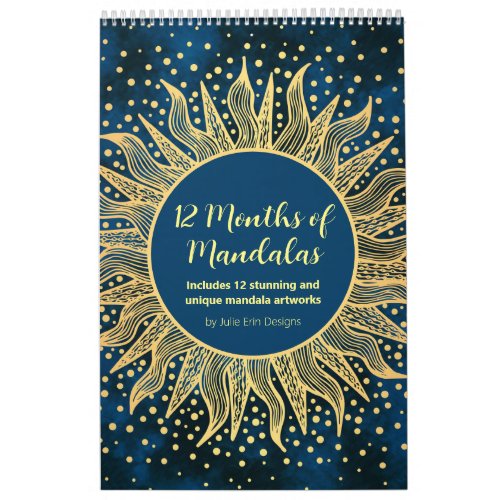 Mandala Art Calendar _ 12 Months of Mandalas