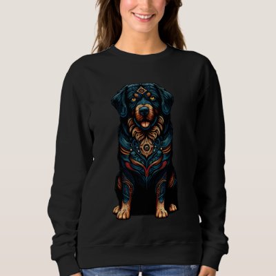 Mandala Art Portuguese Water Dog Portie Sweatshirt