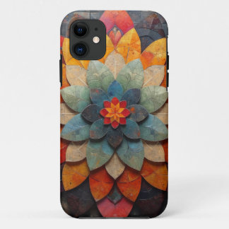 Mandala Art Textured Flower iPhone 11 Case