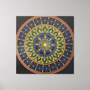 Mandala art wall, artwork, wall decor, unique art canvas print