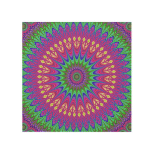 MANDALA ART WOOD WALL SIGNS