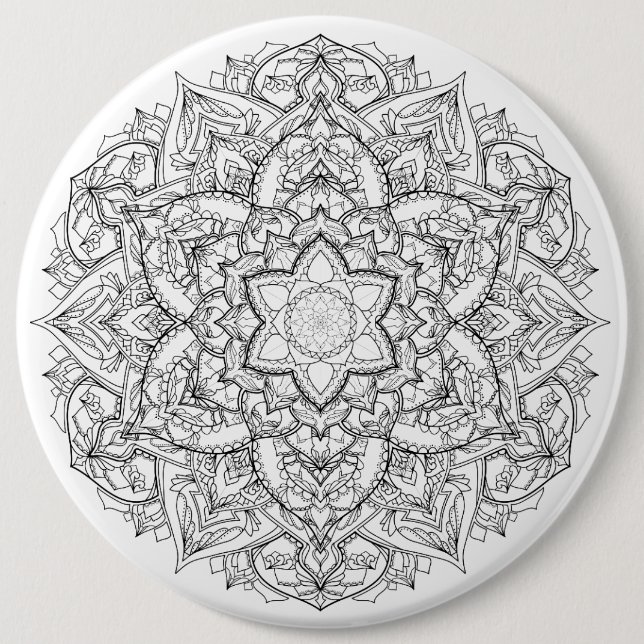 Mandala Badge Button (Front)