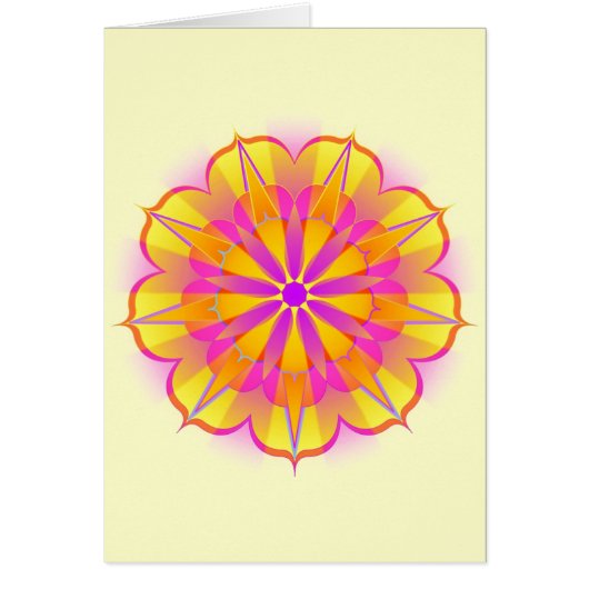 Mandala Baha'i Nine-pointed Star Cards (Front)