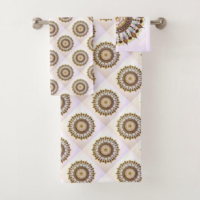 Mandala Bath Towel Set (Insitu)