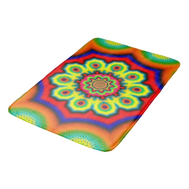 Mandala Bathroom Mat (Angled)