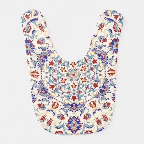 Mandala Beauty Colorful Cultural Mosaic Baby Bib