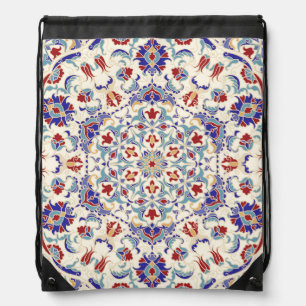 Mandala Beauty: Colorful Cultural Mosaic Drawstring Bag
