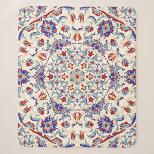 Mandala Beauty: Colorful Cultural Mosaic Sherpa Blanket