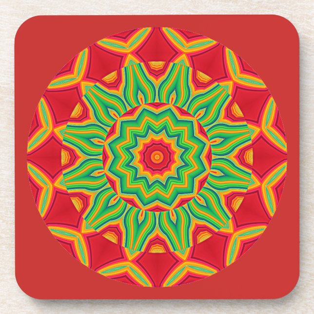Mandala Beverage Coaster (Front)